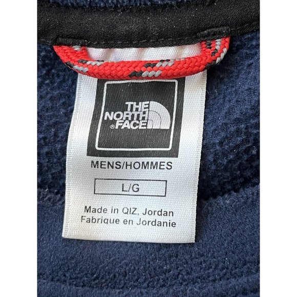 The North Face Men’s‎ Fleece Blue Shirt Large Long Sleeve Soft L - Picture 8 of 11
